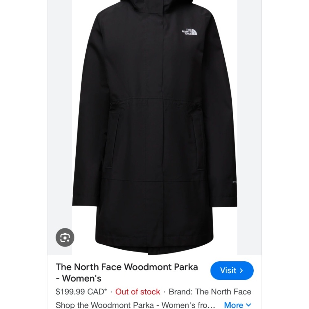 The North Face Women's Woodmont Parka Black size M
